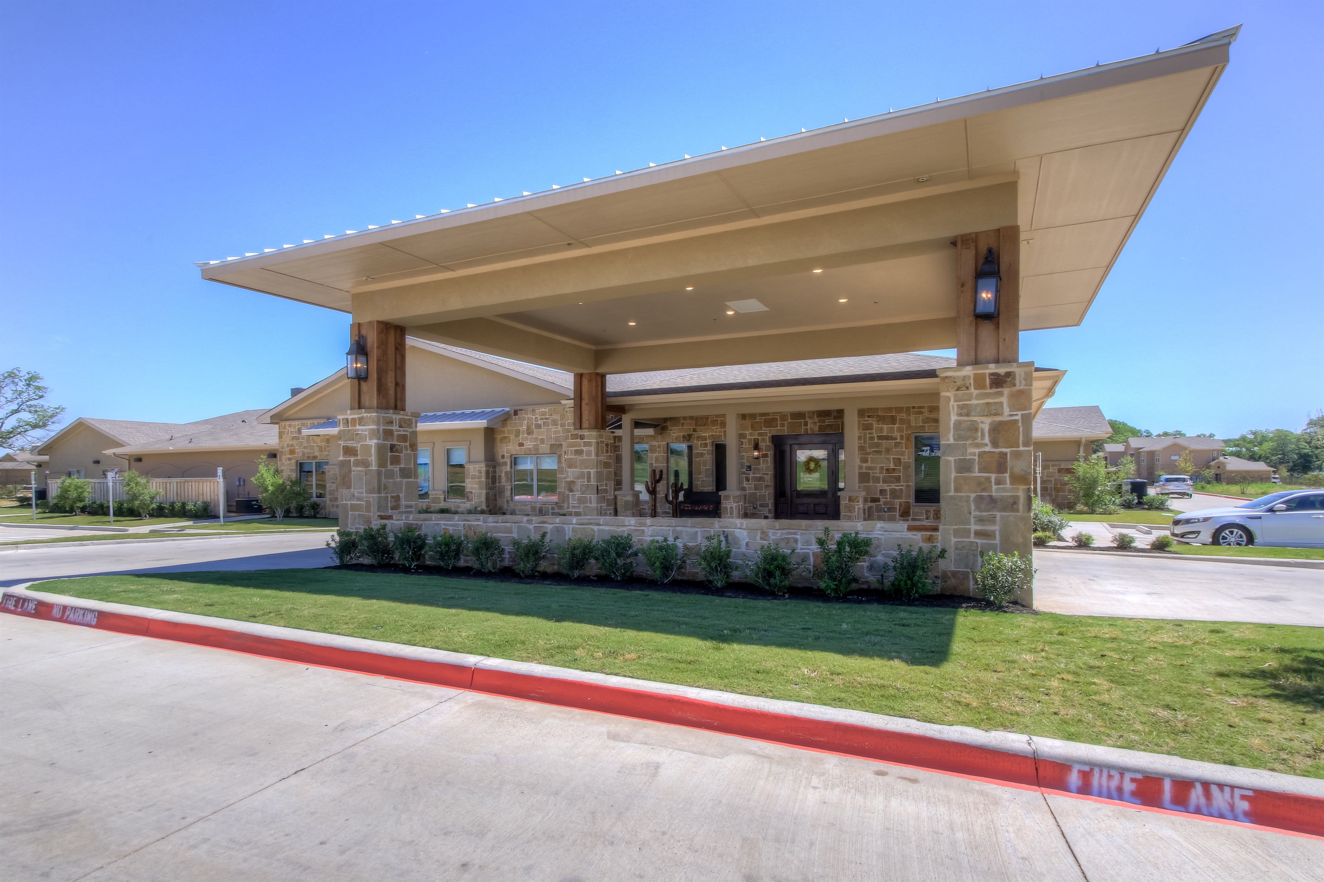 Clear Fork of Willow Park Assisted Living and Memory Care community entrance