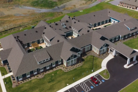 English Meadows Fishersville Campus aerial view of community