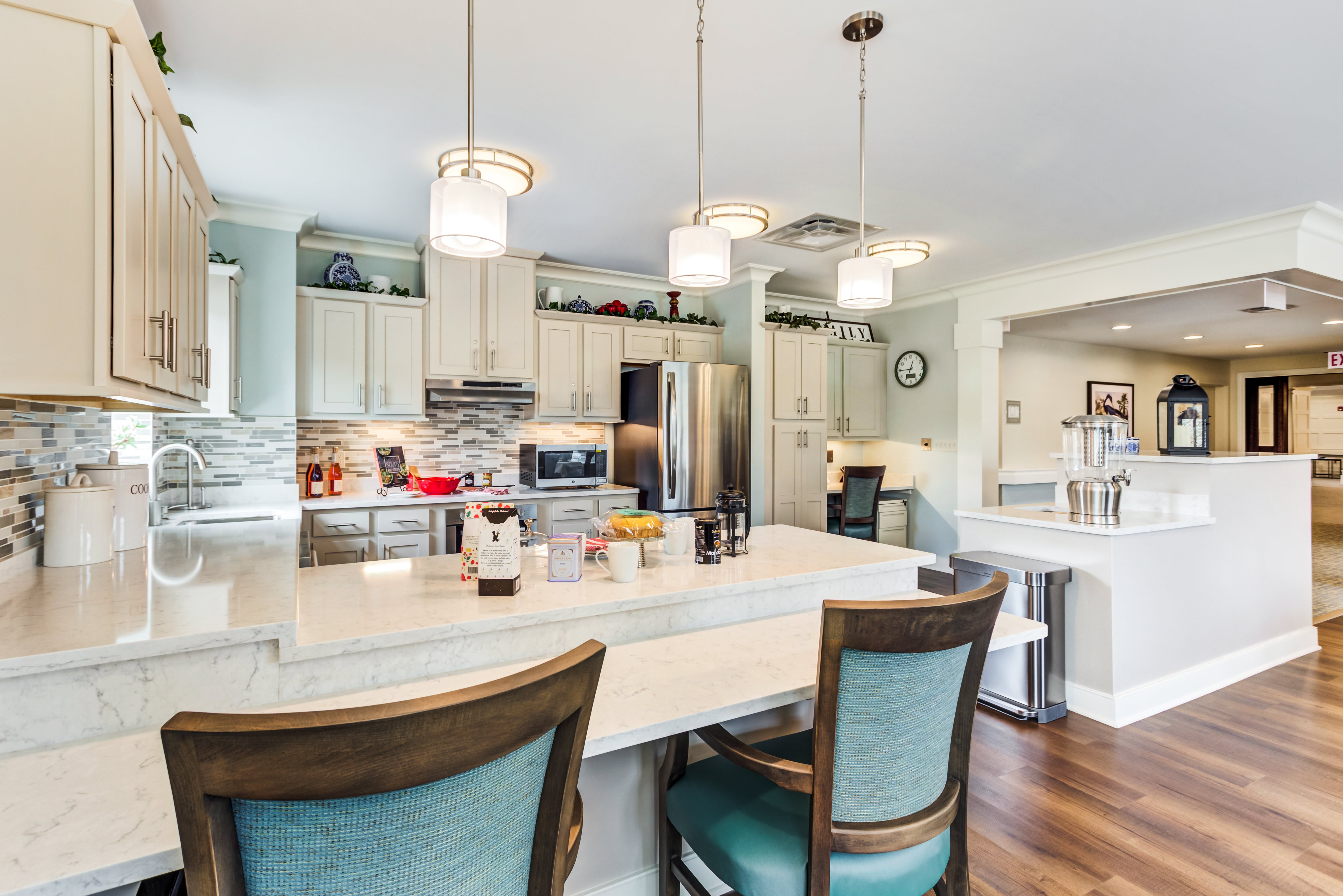 Artis Senior Living of  Wilmette communal kitchen