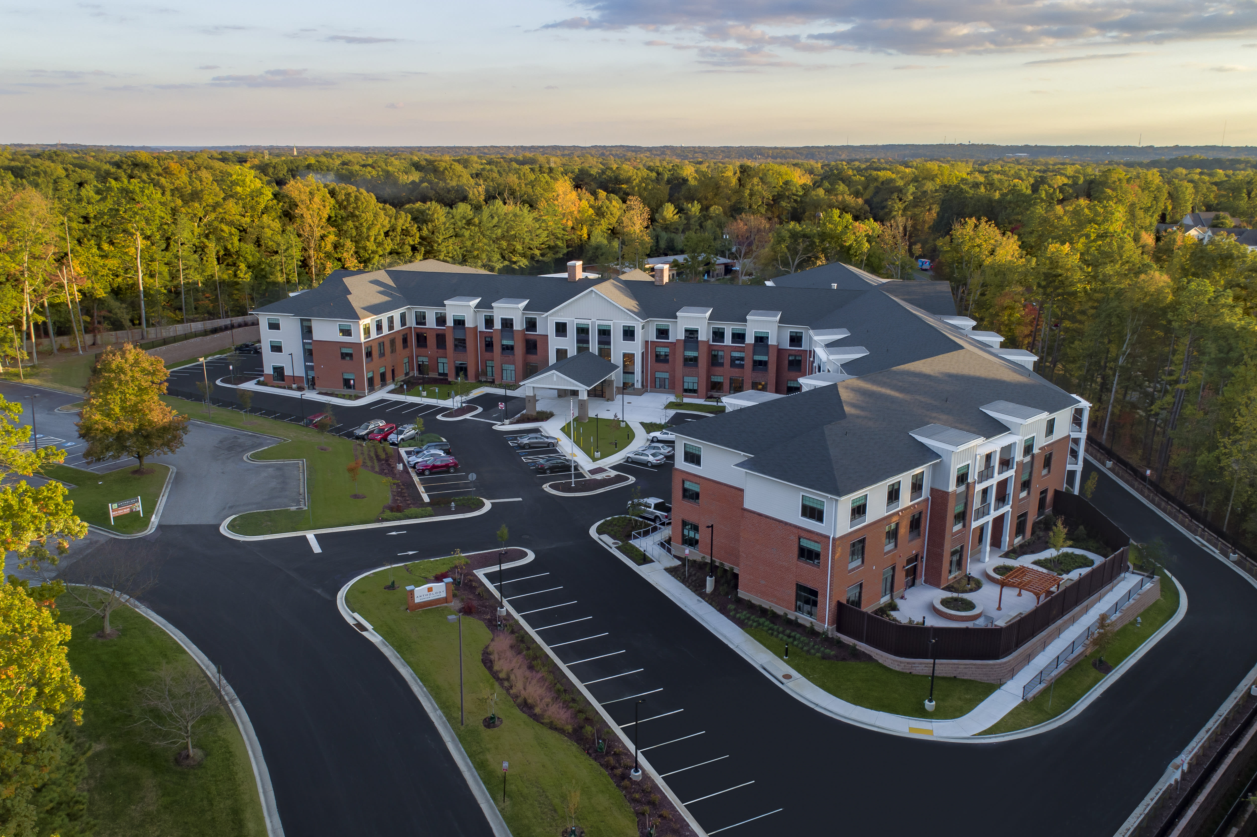 The Barclay at Tuckahoe aerial view of community