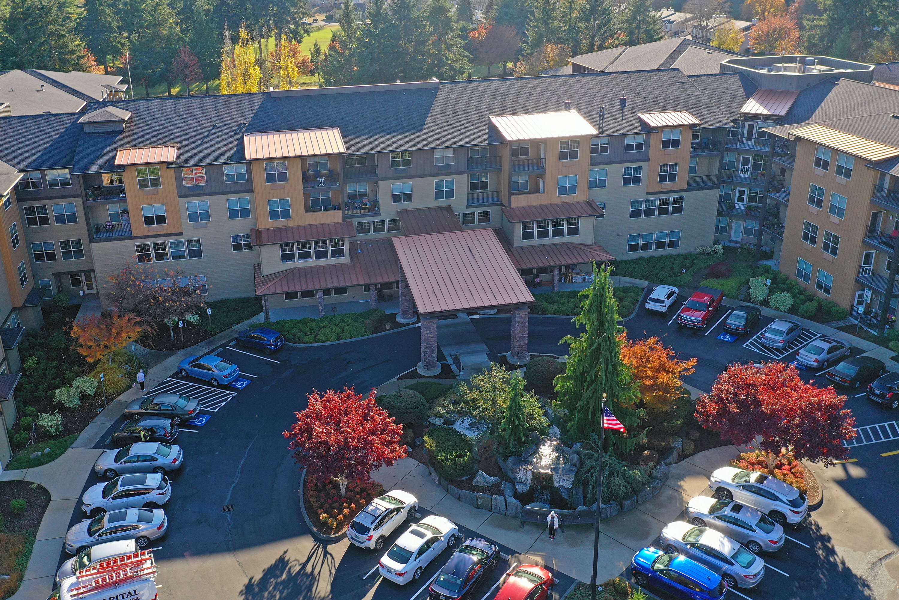 Bonaventure of Lacey Senior Living aerial view of community