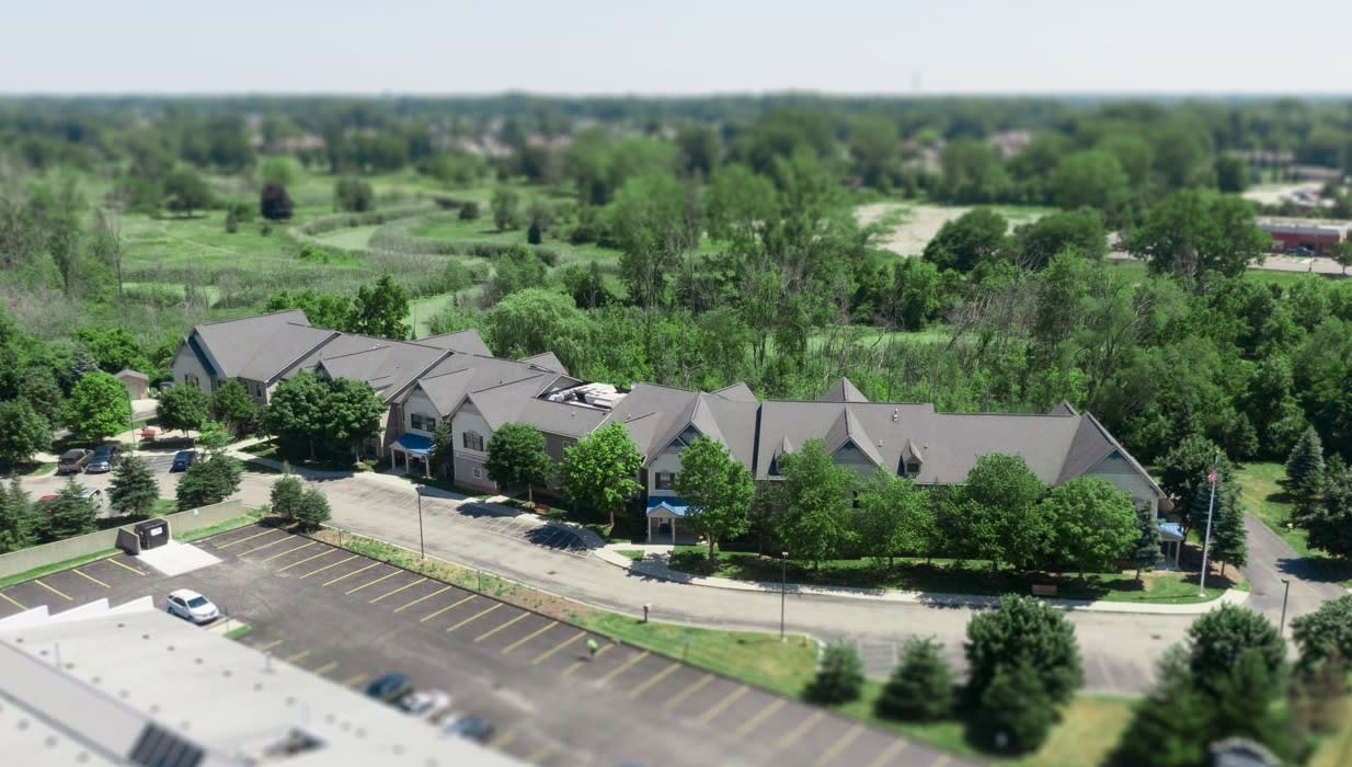 Commonwealth Senior Living at New Baltimore aerial view of community