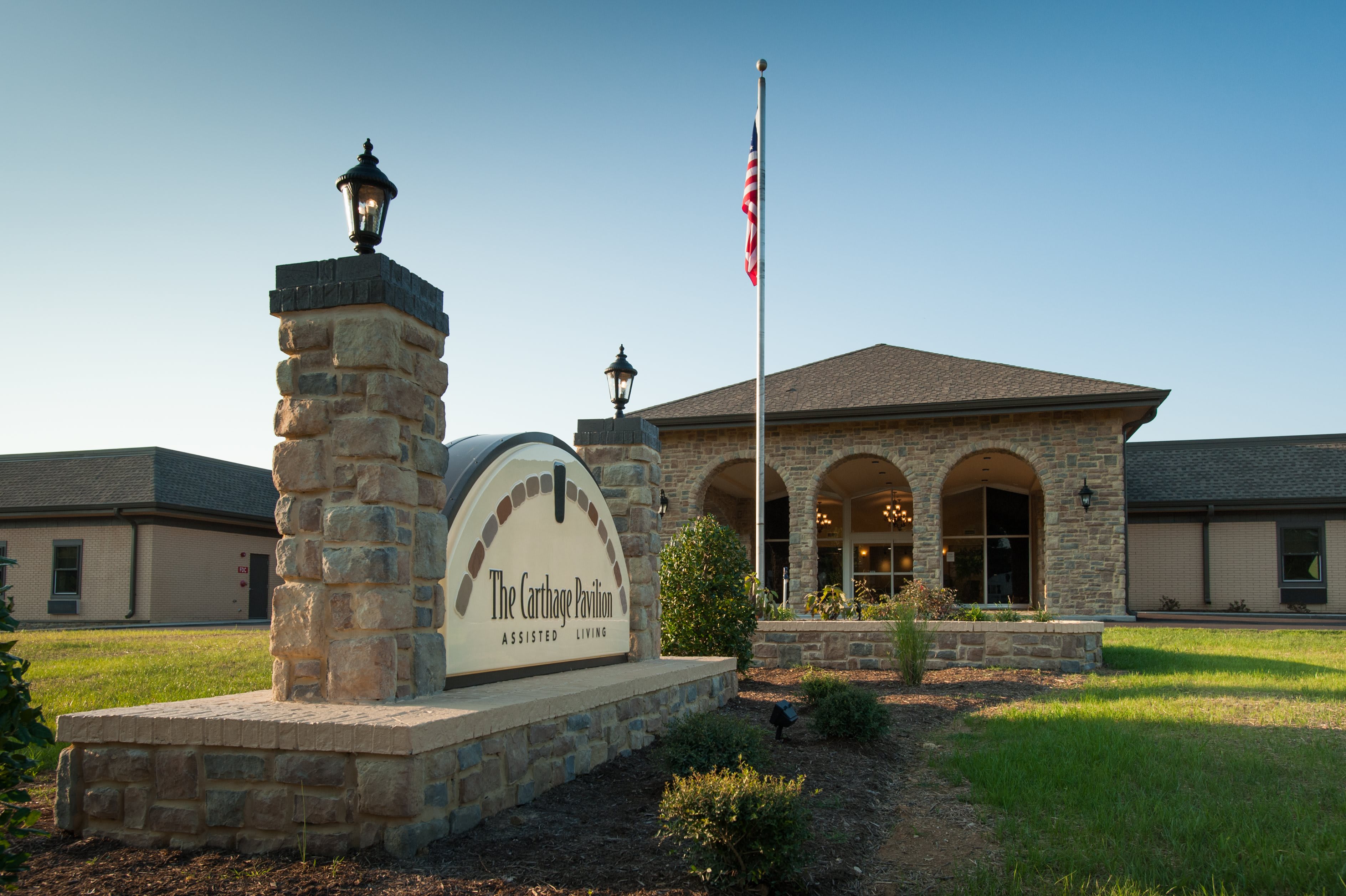 The Pavilion Senior Living at Carthage community exterior