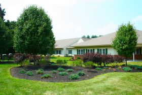 Viva Senior Living at Cross Keys outdoor common area