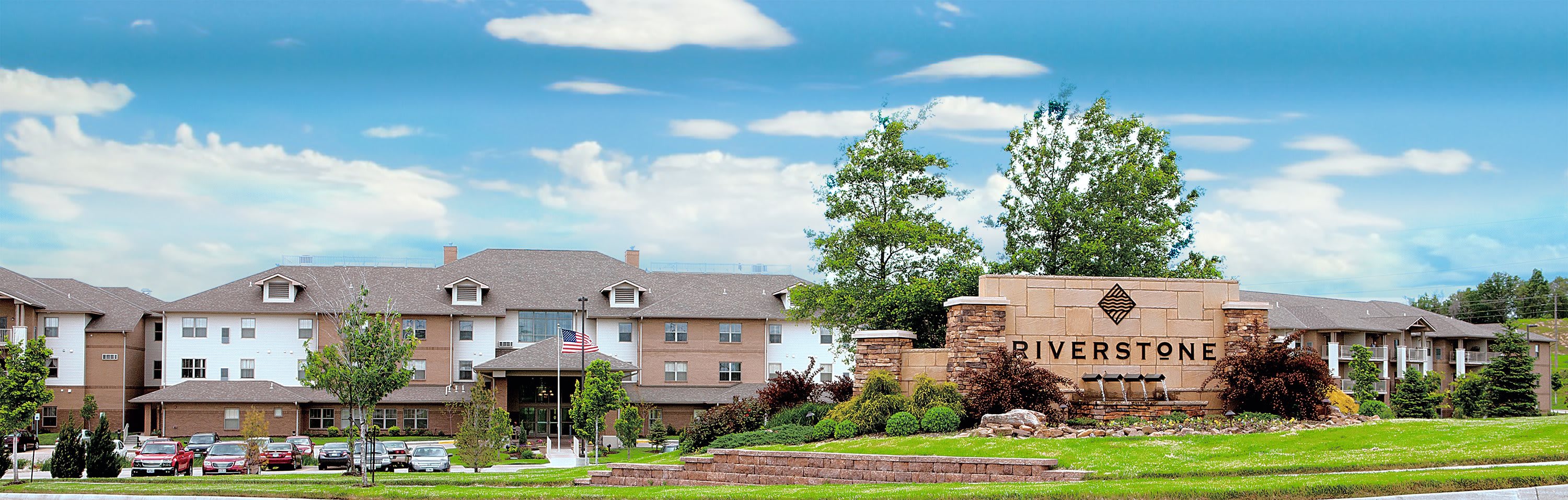 Riverstone Retirement Community outdoor common area