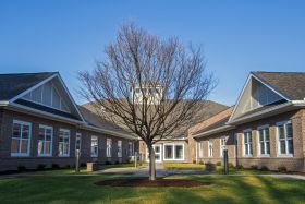 Carteret Landing outdoor common area