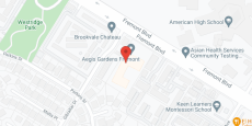 Aegis Gardens Fremont in google map