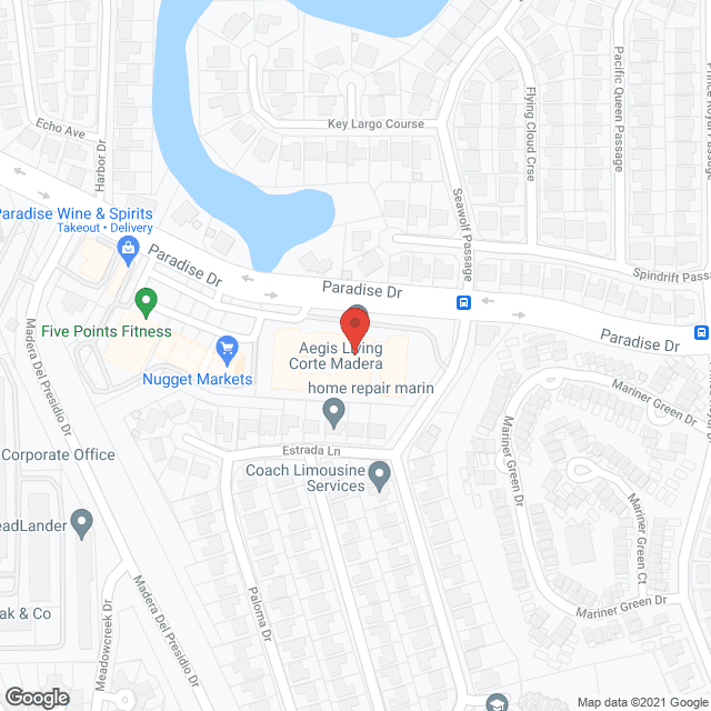 Aegis Living Corte Madera in google map