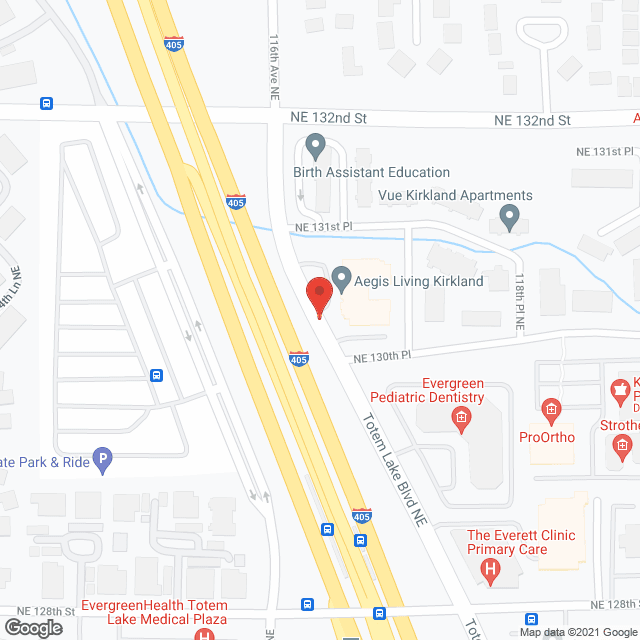 Aegis of Kirkland in google map