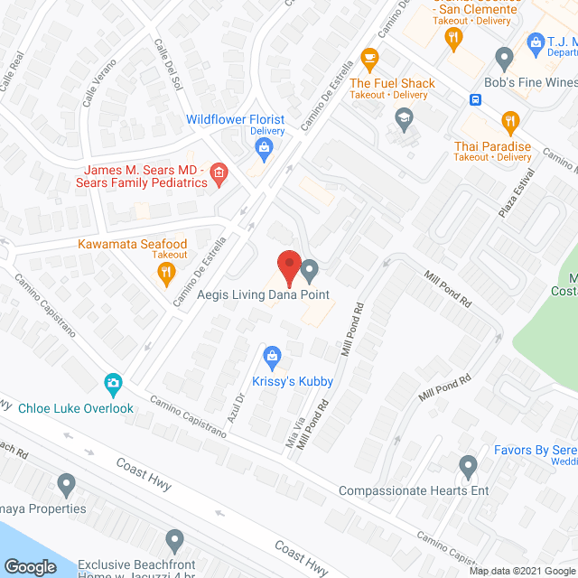Aegis Living Dana Point in google map
