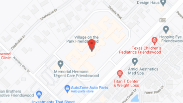 Village on the Park Friendswood in google map