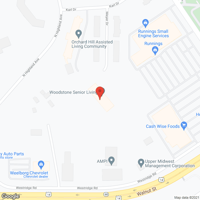 Woodstone Senior Living New Ulm in google map