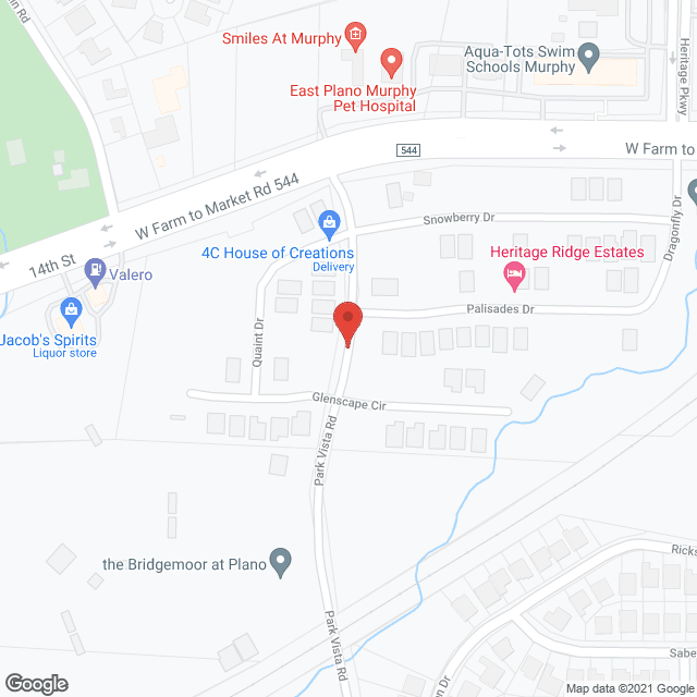 Park Residences Plano in google map