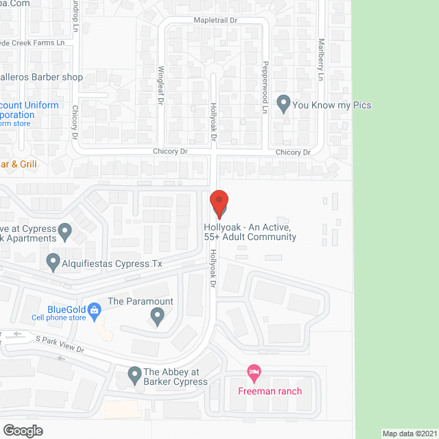 Hollyoak Senior Living in google map