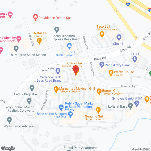 Westhill Macon in google map