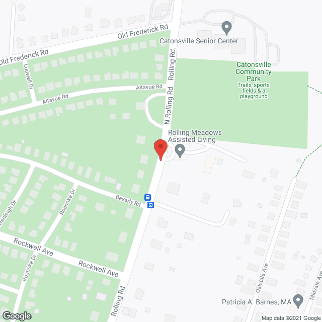 Waterfalls of Catonsville in google map