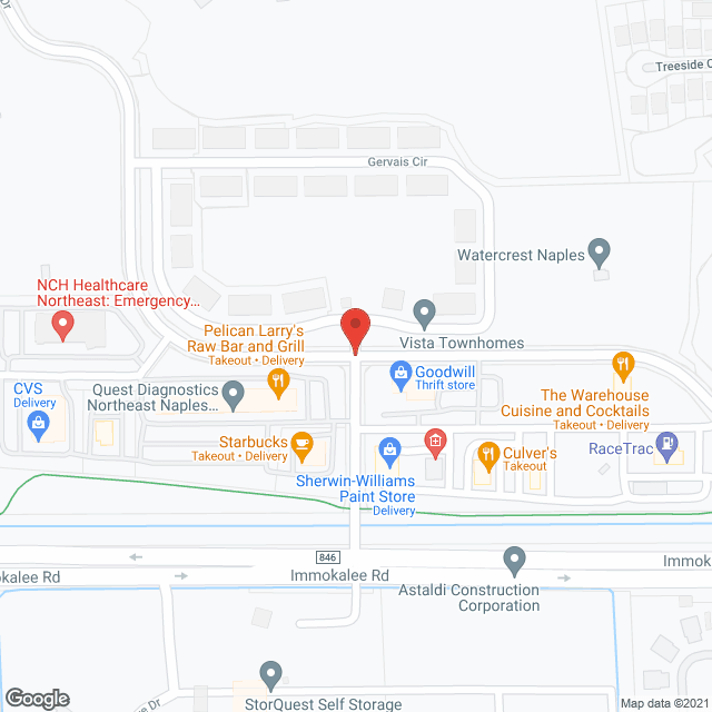 American House Naples in google map