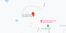 Oak Wood Place Independent Living in google map