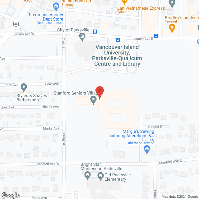 Stanford Seniors Village in google map