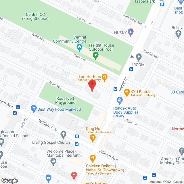 515 Elgin Ave (public) in google map