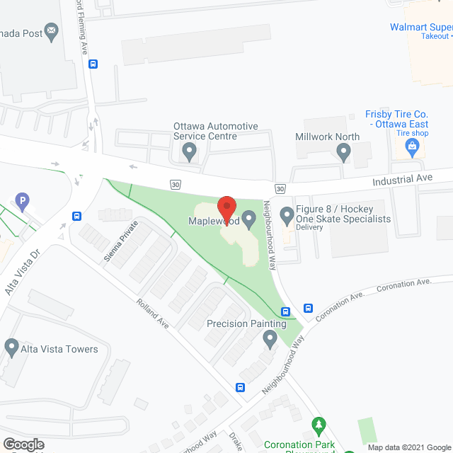 Maplewood Retirement Community in google map