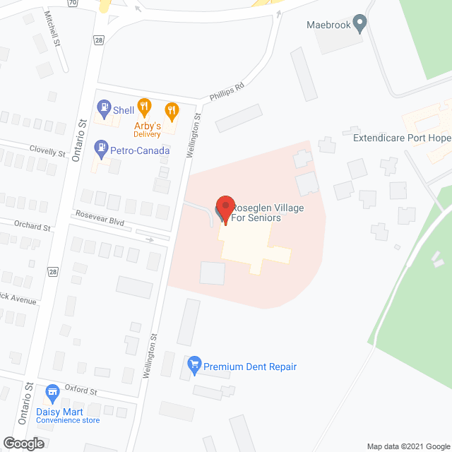 Roseglen Village for Seniors in google map