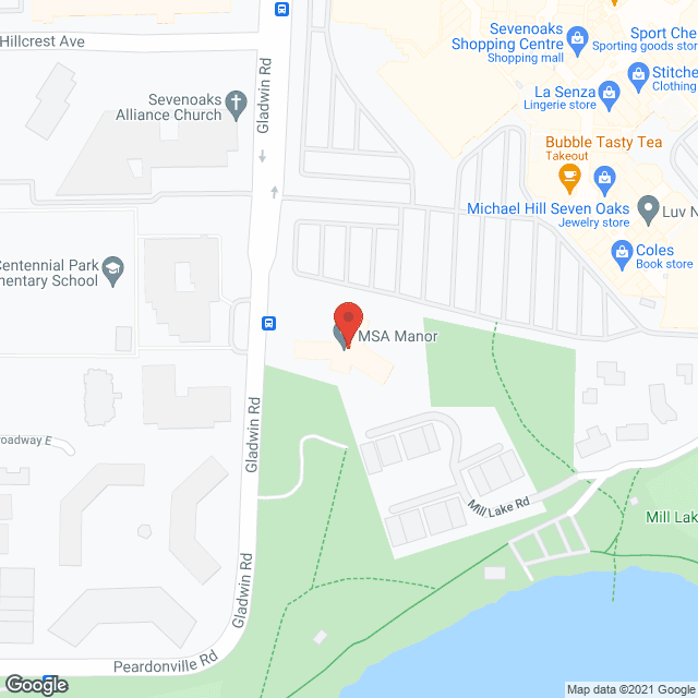 MSA Manor in google map