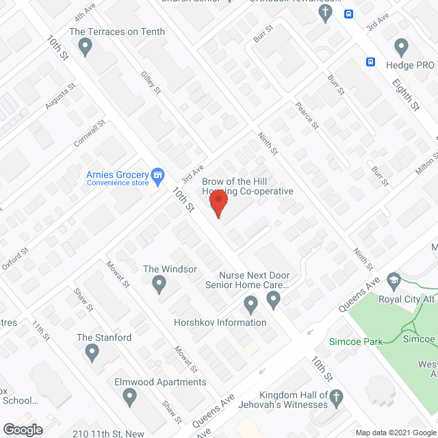 New Westminster Co-Op in google map