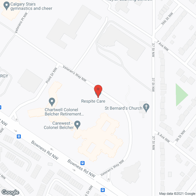 Carewest Colonel Belcher Care Centre (LTC) in google map