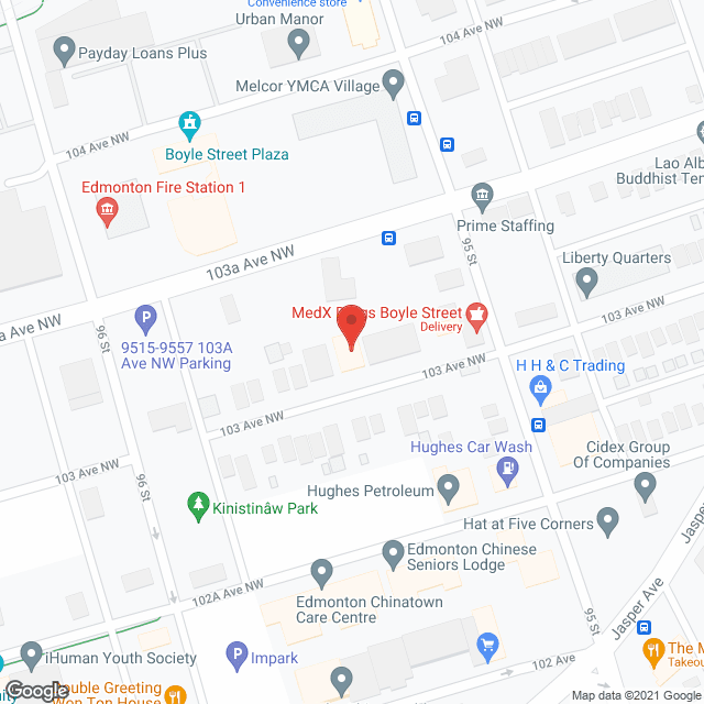 Edmonton People In Need Shelter Society (public) in google map