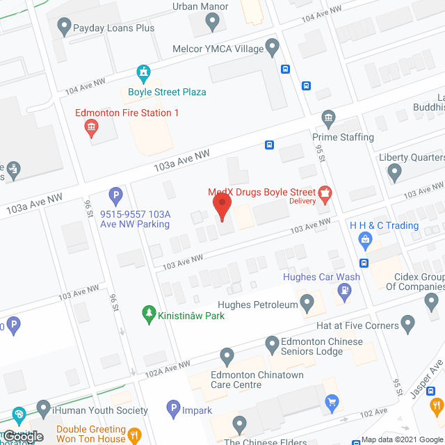 Edmonton People In Need Shelter Society (public) in google map