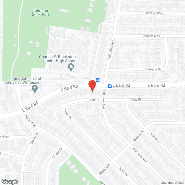 Serenity Board and Care Home in google map