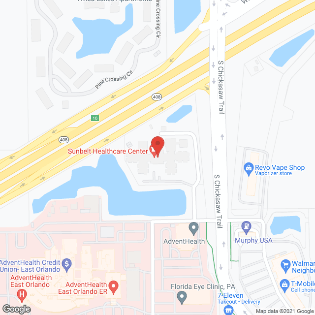 Solaris Healthcare East Orlando in google map