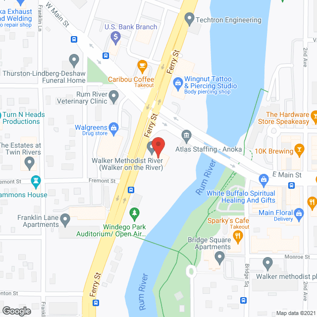 The River in google map