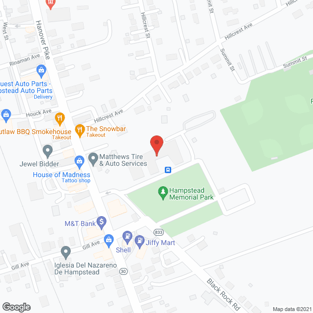 Hampstead School in google map