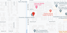 Coventry Heights in google map