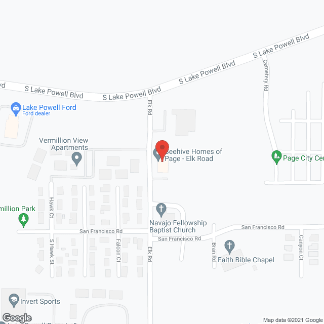 Bee Hive Homes of Page in google map