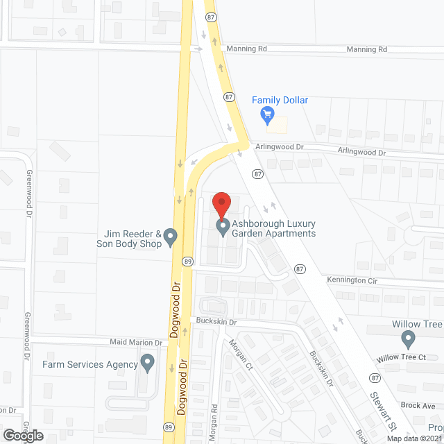 The Ashborough in google map