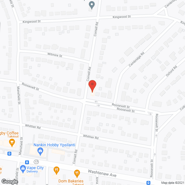Care Homes in google map