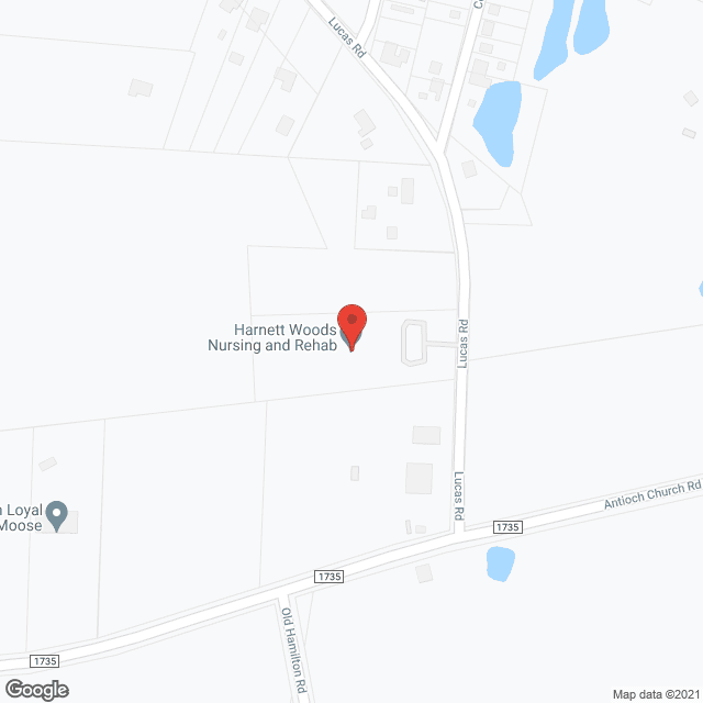Harnett Woods Nursing and Rehabilitation Cent in google map