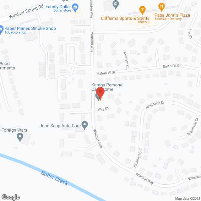 KAMGA PERSONAL CARE HOME in google map