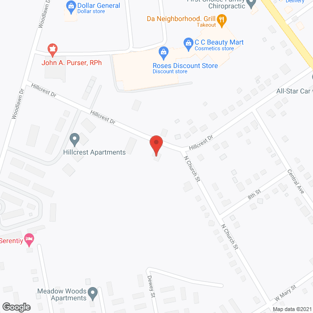 Hillcrest Personal Care Home in google map