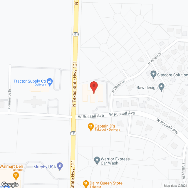 Wesley House Bonham in google map