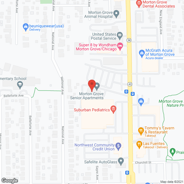 Morton Grove Senior Apartments in google map