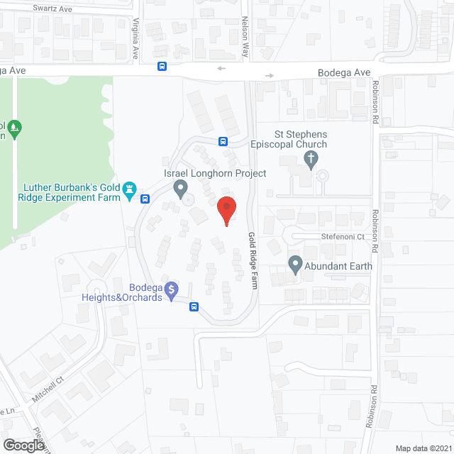 Burbank Heights in google map