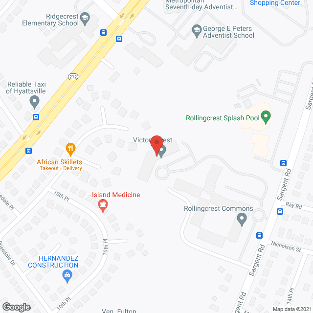 Victory Crest in google map