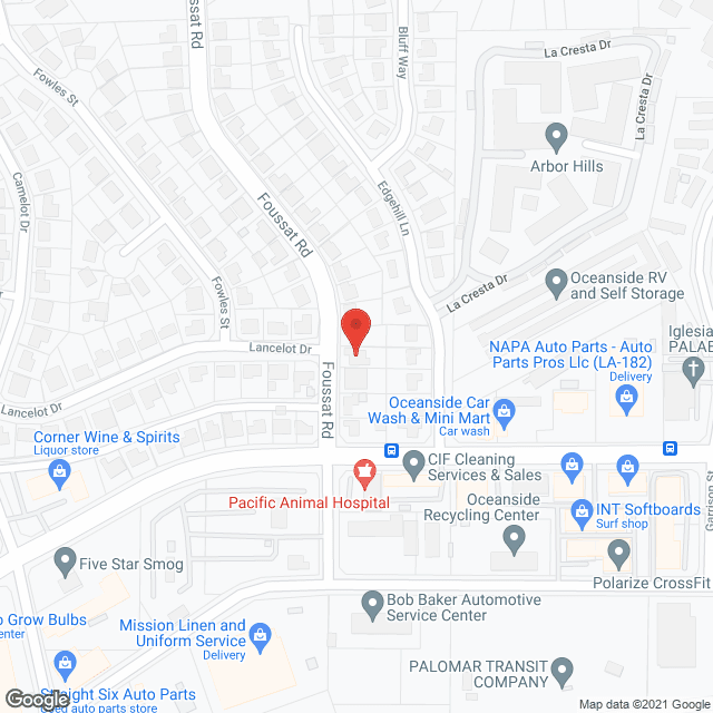 Oceanside Elderly Care Home in google map