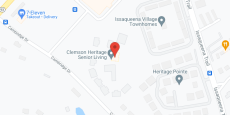 Clemson Heritage Senior Living in google map