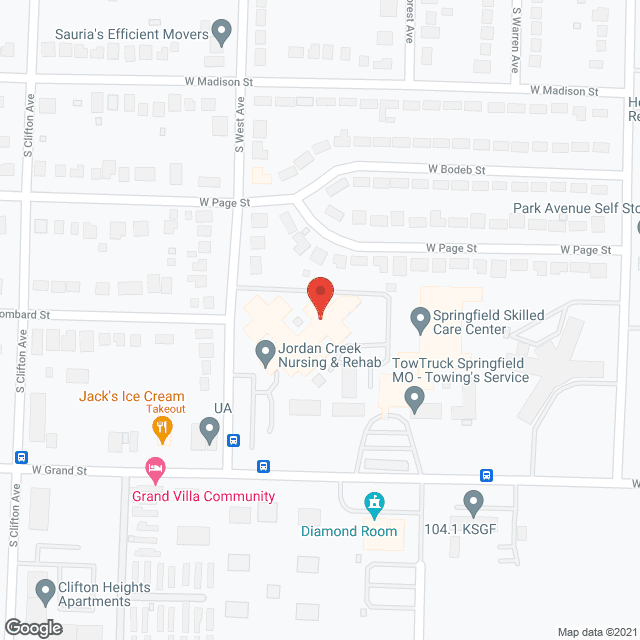 Jordan Creek Nursing and Rehab in google map