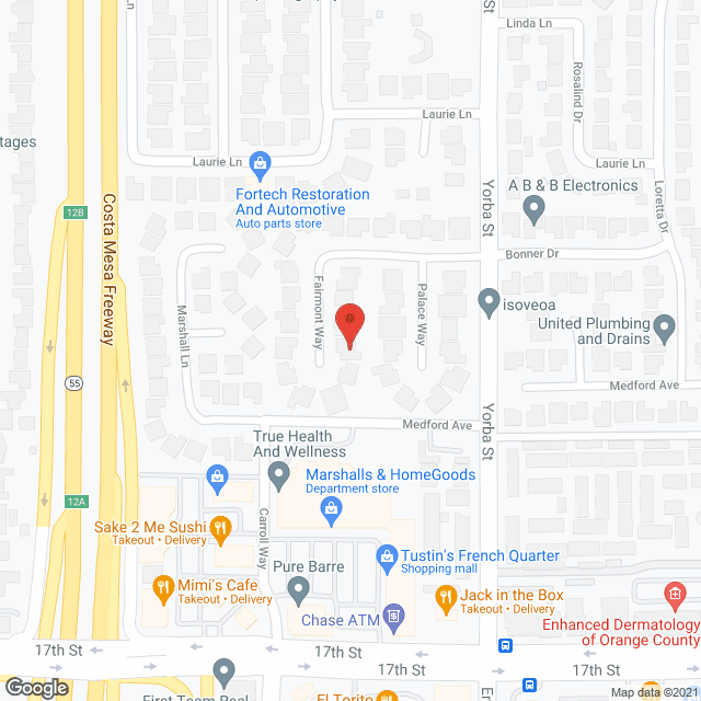 Premier Senior Living in google map